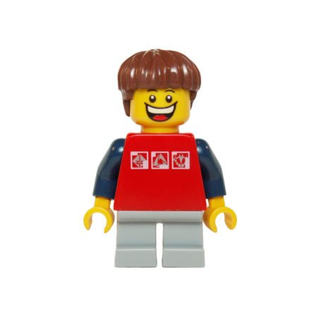 Red Shirt with 3 Silver Logos