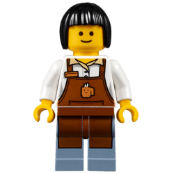Barista with Gray Shading at Sides Lego® - twn270
