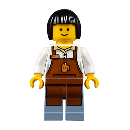 Barista with Gray Shading at Sides Lego® - twn270