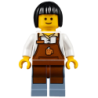 Barista with Gray Shading at Sides Lego® - twn270