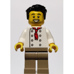 Chef - White Torso with 8 Buttons
