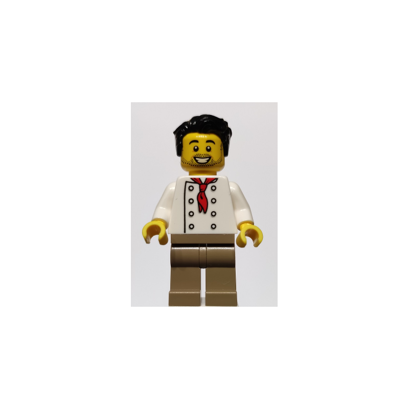 Chef - White Torso with 8 Buttons