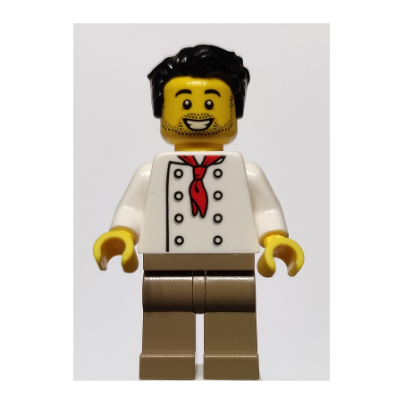 Chef - White Torso with 8 Buttons
