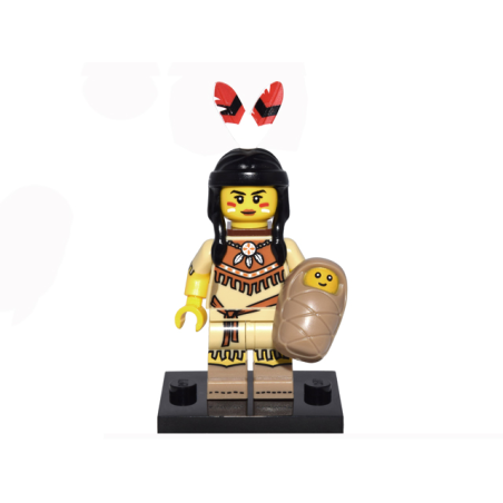 Tribal Woman Série 15 Lego® - col15-5