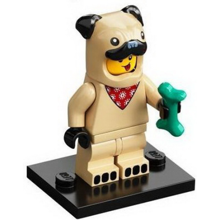 Pug Costume Guy Série 21 Lego® - col21-5