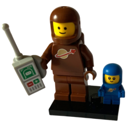 Brown Astronaut and Spacebaby Série 24 Lego® - col24-3