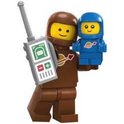 Brown Astronaut and Spacebaby Série 24 Lego® - col24-3