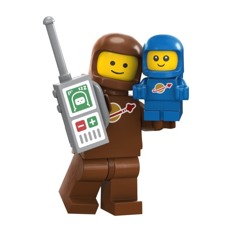 Brown Astronaut and Spacebaby Série 24 Lego® - col24-3