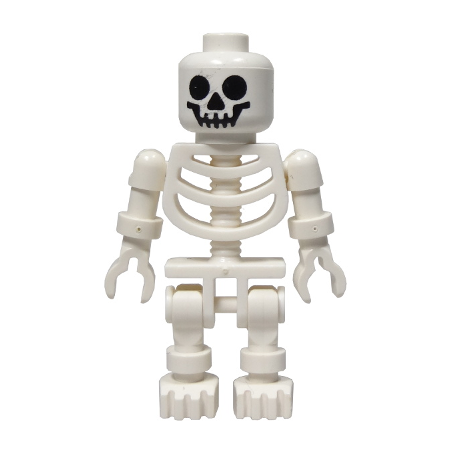 Squelette - Crâne standard, bras flasques Lego® - gen001