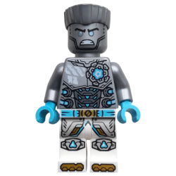 Zane - Dragons Rising, Flat Silver Torso, Angry Lego® - njo0922