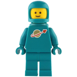 Classic Space - Dark Turquoise with Air Tanks and Updated Helmet - Lego® - idea227