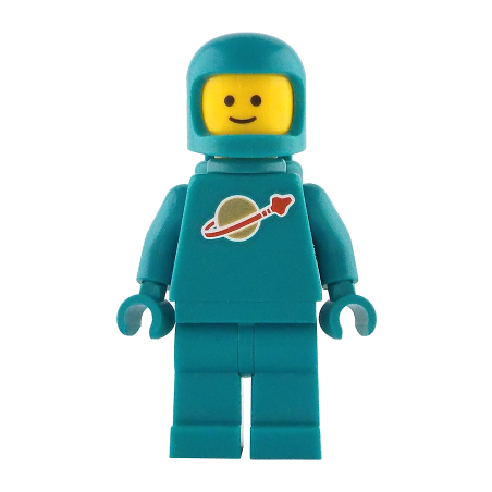 Classic Space - Dark Turquoise with Air Tanks and Updated Helmet - Lego® - idea227