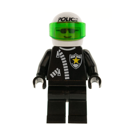 Police - Zipper with Sheriff Star