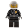 Police - City Leather Jacket with Gold Badge