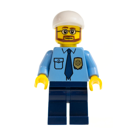 Police - City Shirt with Dark Blue Tie and Gold Badge