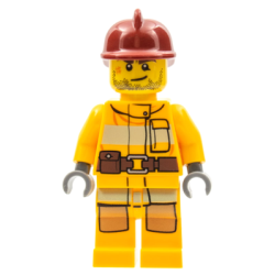Fire - Bright Light Orange Fire Suit with Utility Belt