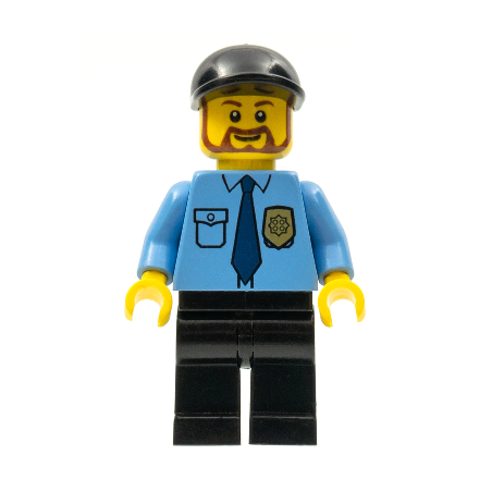 Police - City Shirt with Dark Blue Tie and Gold Badge