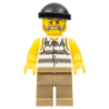 Police - Jail Prisoner Shirt with Prison Stripes and Torn out Sleeves