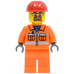 Construction Worker - Orange Zipper
