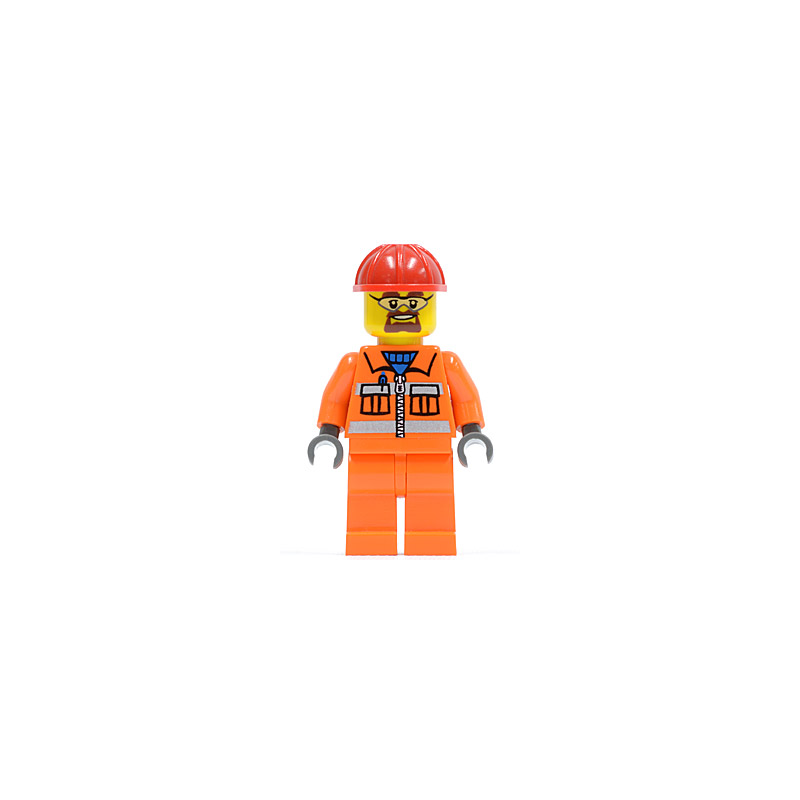 Construction Worker - Orange Zipper