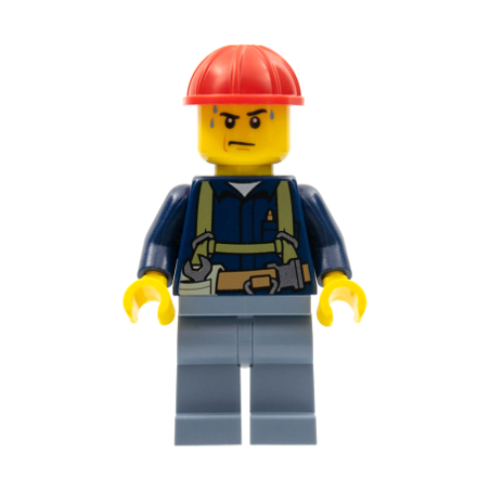 Construction Worker - Shirt with Harness and Wrench