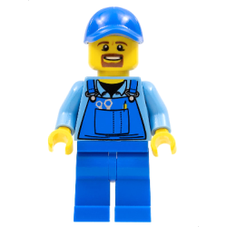 Overalls with Tools in Pocket Blue