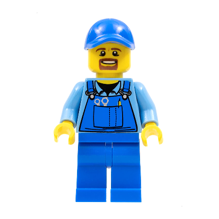 Overalls with Tools in Pocket Blue