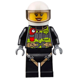 Fire - Reflective Stripes with Utility Belt and Flashlight