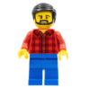 Male - Red Plaid Flannel Shirt