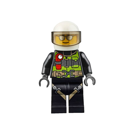 Fire - Reflective Stripes with Utility Belt and Flashlight