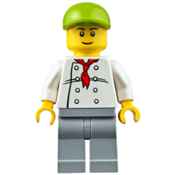 Chef - White Torso with 8 Buttons