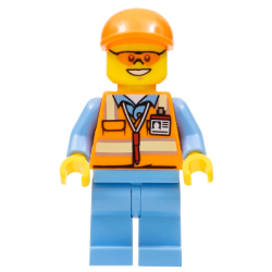 Orange Safety Vest with Reflective Stripes