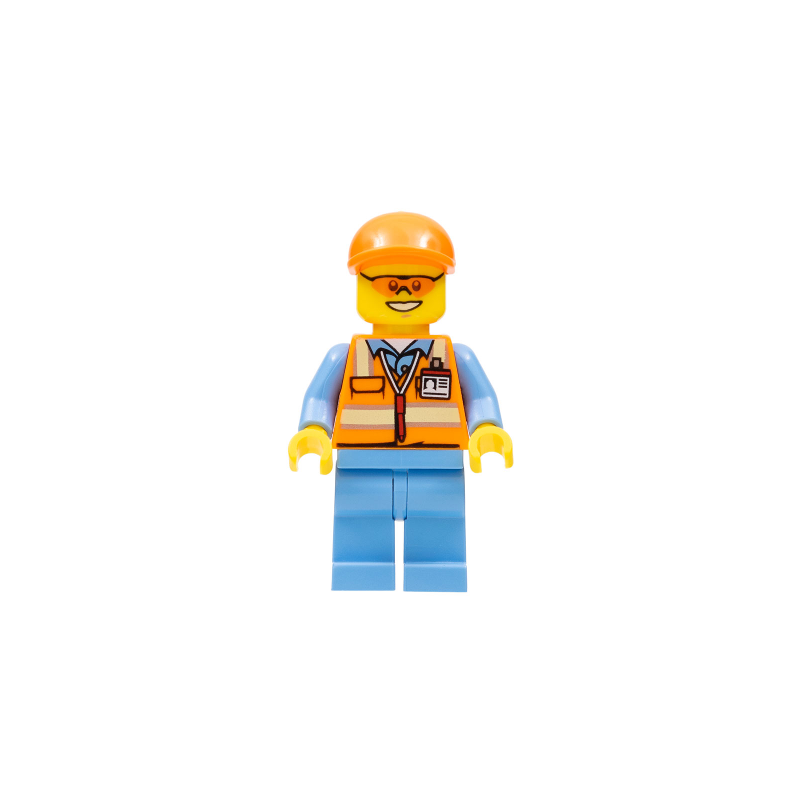 Orange Safety Vest with Reflective Stripes