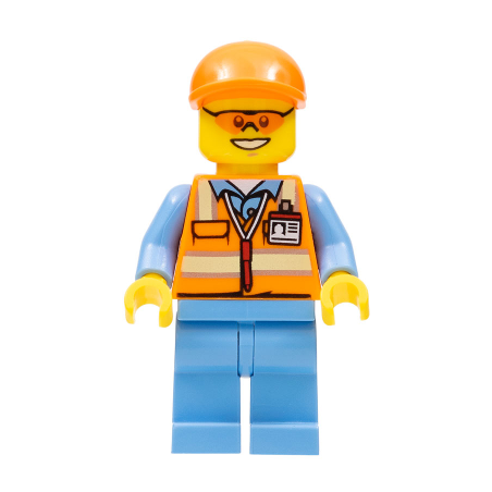 Orange Safety Vest with Reflective Stripes
