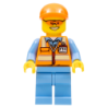 Orange Safety Vest with Reflective Stripes