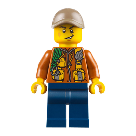 City Jungle Explorer - Dark Orange Jacket with Pouches