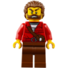 Mountain Police - Crook Male with Red Fringed Shirt with Strap and Pouch