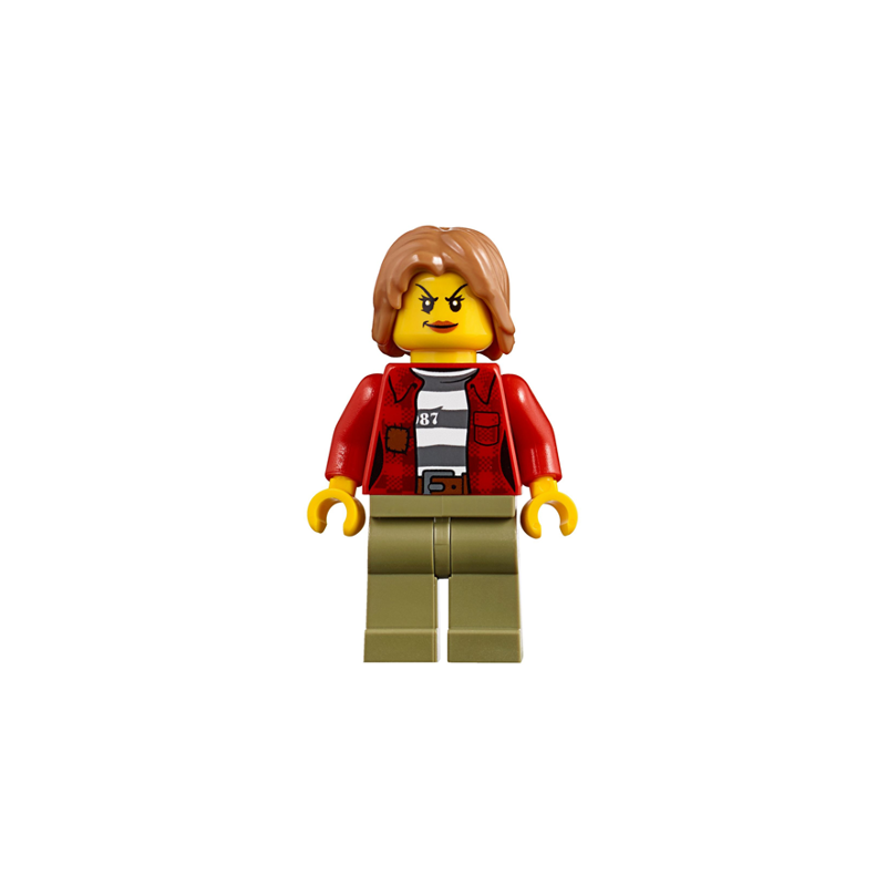 Mountain Police - Crook Female Jacket over 87 Prison Stripes Lego® - cty0851