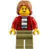 Mountain Police - Crook Female Jacket over 87 Prison Stripes Lego® - cty0851