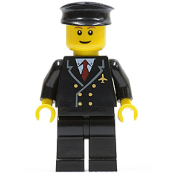 Airport - Pilot with Red Tie and 6 Buttons