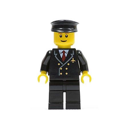 Airport - Pilot with Red Tie and 6 Buttons
