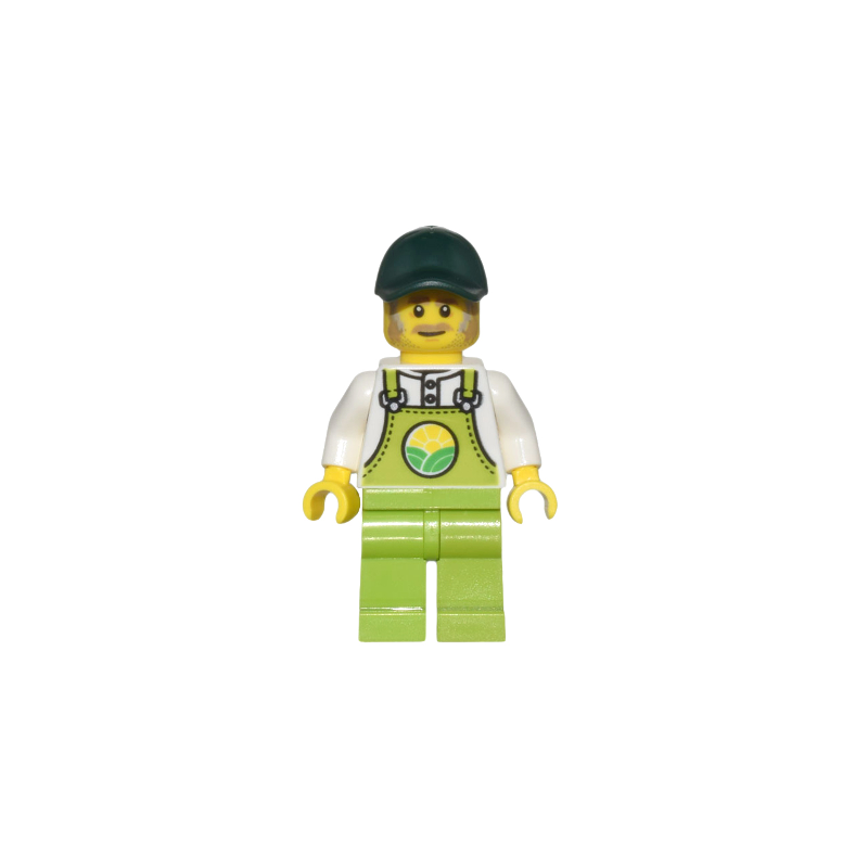 Farmer Horace - Lime Overalls over White Shirt