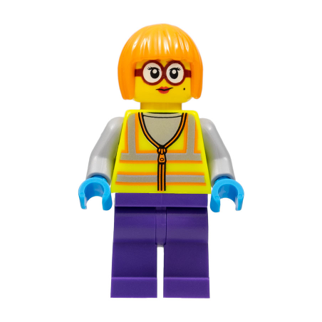 Shirley Keeper - Neon Yellow Safety Vest Lego® - cty1486