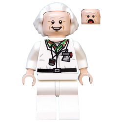 Doc Brown - Long Hair Lego® - dim015