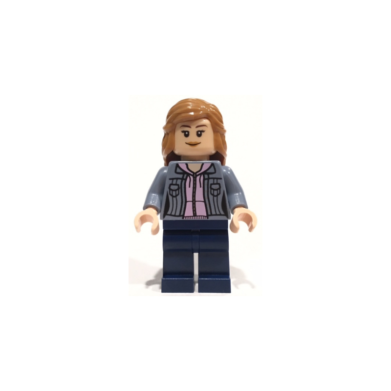 Hermione Granger - Sand Blue Jacket over Bright Pink Hoodie Lego® - dim046