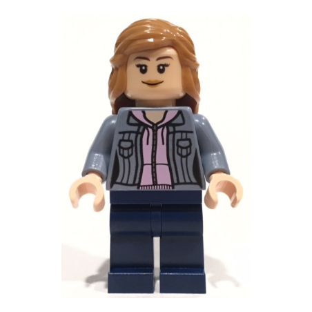 Hermione Granger - Sand Blue Jacket over Bright Pink Hoodie Lego® - dim046