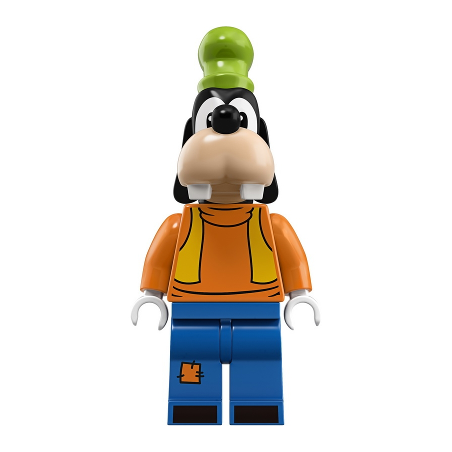 Goofy - Turtleneck Top and Bright Light Orange Vest Lego® - dis044