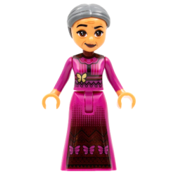 Abuela Alma Madrigal - Dark Bluish Gray Hair Lego® - dis064