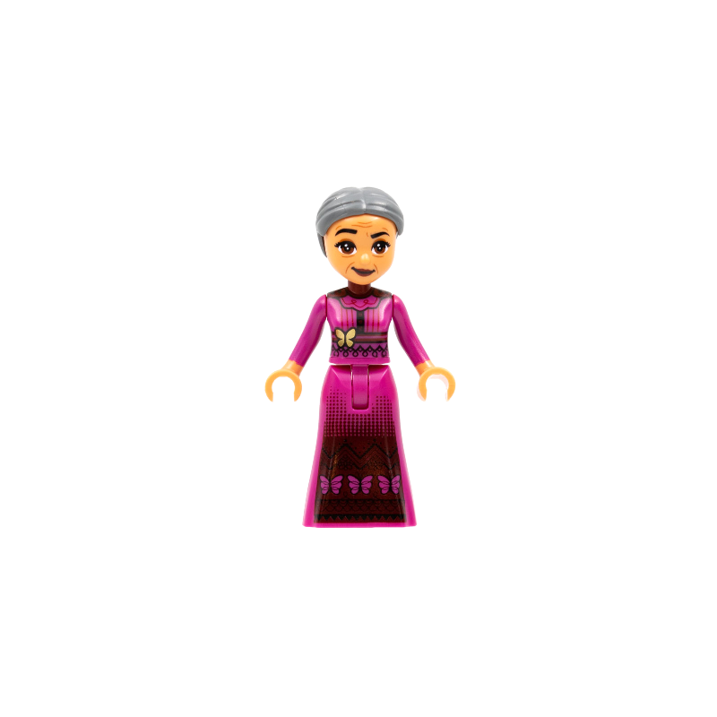 Abuela Alma Madrigal - Dark Bluish Gray Hair Lego® - dis064