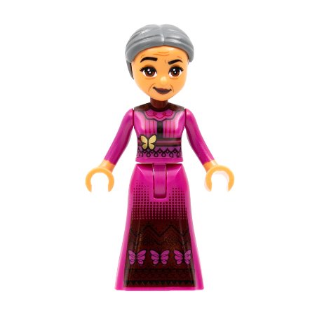 Abuela Alma Madrigal - Dark Bluish Gray Hair Lego® - dis064